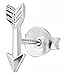 Forbidden Body Jewelry .925 Sterling Silver Tiny Arrow Cartilage Stud Earring (Sold Individually)