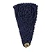 Voberry® Women Crochet Headband Knit Hairband Flower Winter Ear Warmer Headwrap (DarkBlue)