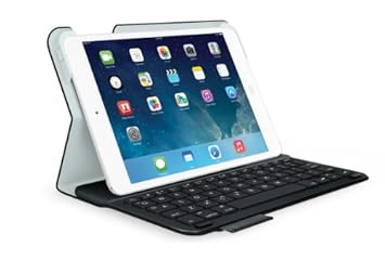 Logitech Ultrathin Keyboard Folio Cover with Integrated Bluetooth Keyboard (Black) for iPad mini, QWERTZ, DE