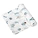 Breathable Swaddle Blankets Muslin Bamboo Cotton Baby Girl Boy Super Soft Large Swaddles Blanket Wrap Swaddling Receiving Burping Cloth Stroller Cover Organic Cactus Print Perfect Newborn Pack Gift