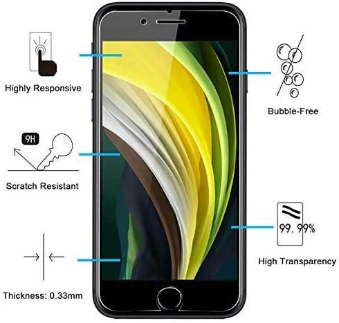 NEW'C 3 Pack Designed for iPhone SE 3/2 (2022/2020 Edition) Screen Protector (4.7 inches), Tempered Glass - Image 4