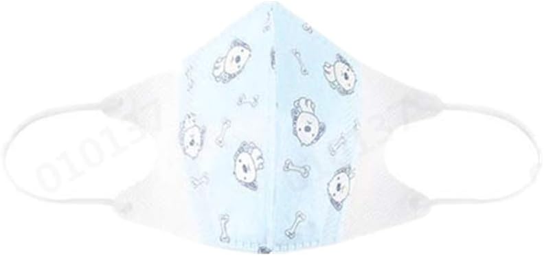 10 Pcs 4-Ply Másk Disposable for Kids Children Protection,Anti-Dust Face M a s k with Earloop,Medical Sanitary 𝐌𝐀𝐒𝐊 (Blue, S)