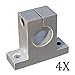 Pack of 4Pcs SK12 SH12A 12mm Linear Rail Shaft Support Block for CNC Linear Slide Bearing Guide CNC Parts