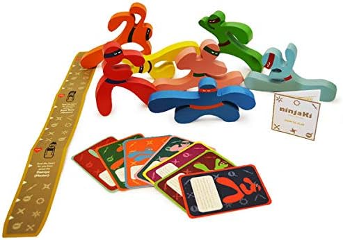 shumeeWooden Ninjaki (6 Years+) -Balancing & Stacking Game, Hones Mental & Physical Agility-Intelligence Development Toy for Kids