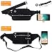 Black Fanny Pack Men Women Waist Bag Pack Quick Release Buckle Water Resistant