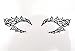 Black Fabric Eye shadow Tattoo Sticker Reusable Eye Liner Stickers Party Lace Stickers on Face