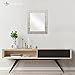 Rectangular Frame Wall Mirror Beveled, Perfect for Bedroom, Bathroom, Vanity, Living Room, Entryway, Hangs Horizontal & Vertical, 27x33, Soft Brass– Easy Mounting - by EcoHome
