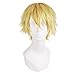 iLoveCos Men's Cosplay Wigs Layered Short Costume Wig Amnesia Toma Fancy Wigs Yellow