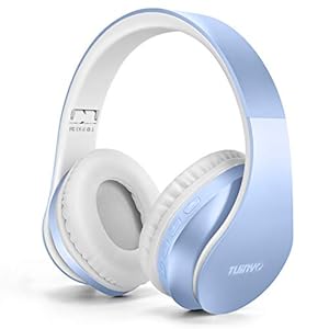Bluetooth Headphones,Tuinyo Wireless Headphones Over Ear with Microphone, Foldable & Lightweight Stereo Wireless Headset…