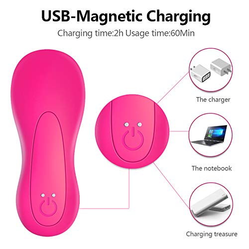 cillbi Magic Wand Massager Wireless Remote Control, Waterproof Silicone Personal Massager Sticks Powerful Shock Vibrations Body Massager Full Relief The Pain Shoulder Back or Legs