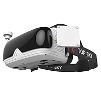 TOPSKY Prime1S FPV Goggles, Headplay Glasses 5.8G 48CH Raceband Dual Modules DVR Headset, FPV Receiver Kit with Eyepatch for Quadcopter Racing Drone