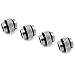 XSPC G1/4" 5mm Male to Male Fitting, Chrome, 4-Pack primary