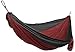 Grand Trunk Double Parachute Nylon Hammock - Crimson/Charcoal
