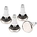 SoftTouch SoftTouch Screw In Leveling Glides- Protect Floors From Scratches With Heavy Duty Threaded Adjustable Furniture Feet (4 Pack), Silver, 7/8