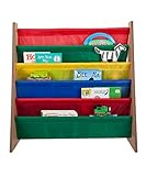 Saganizer 5 pockets book shelf and magazine rack Toddler-sized book rack for Kids and book organizer for adults