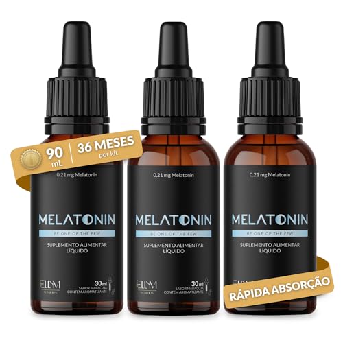 Melatonina em Gotas Sublingual 90ml Maracujá ELLYM NUTRITION Rápida Absorção Efeito Imediato 0,21mg Melatonin por Gota