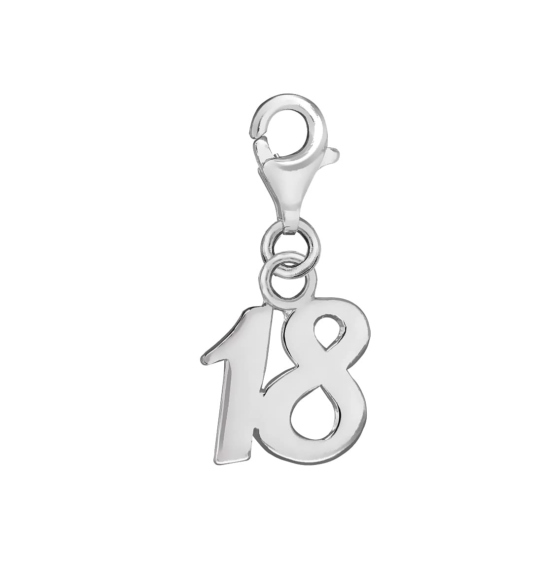 Tuscany Silver Women's Sterling Silver '18' Charm