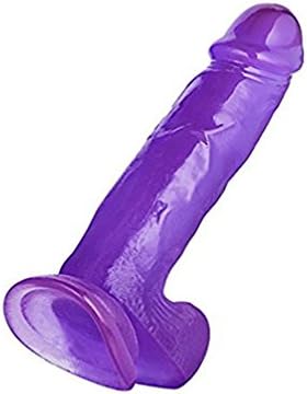 8 Inch Realistic &amp; Safe TPE Material Strong base cup Toy for Women Female(Purple)