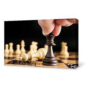 Canvas Wall Art for Living Room, Bedroom Chess Canvas Prints for Home Decoration Ready to Hang - 12x18 inches