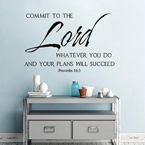 Religiosas De Wall Decal Verso De Biblia Vinilo Etiqueta De La