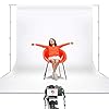Julius Studio 10 x 20 ft. White Chromakey Photo Video Studio Fabric Backdrop, Background Screen, Pure White Muslin…