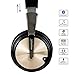 Bluetooth Headphones, Riwbox XBT-90 Foldable Wireless Bluetooth Headphones Over Ear Hi-Fi Stereo Wireless Headset with Mic/TF Card and Volume Control Compatible for PC/Cell Phones/TV/ipad (Black&Gold)thumb 3