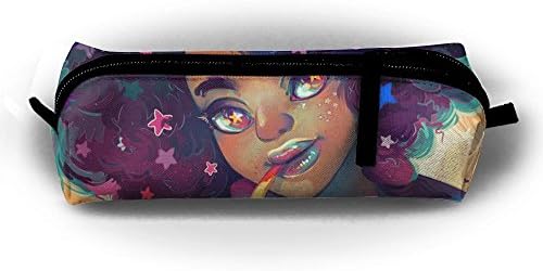 YesFutureIs Female Oxford Cloth Stationery Bag African American Black Women Painting Pencil Case For Children/Girls/Students/Adolescents, Compact Zipper Bag