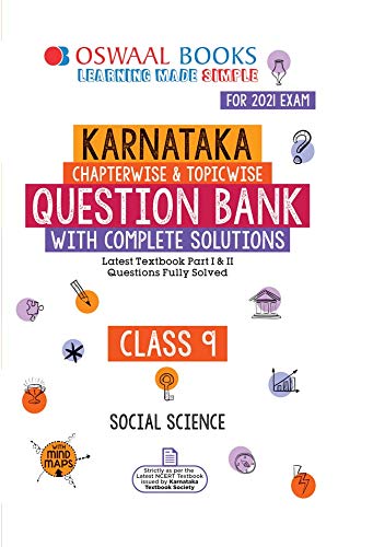 Oswaal Karnataka Question Bank Class 9 Social Science Book Chapterwise & Topicwise (For 2021 Exam)