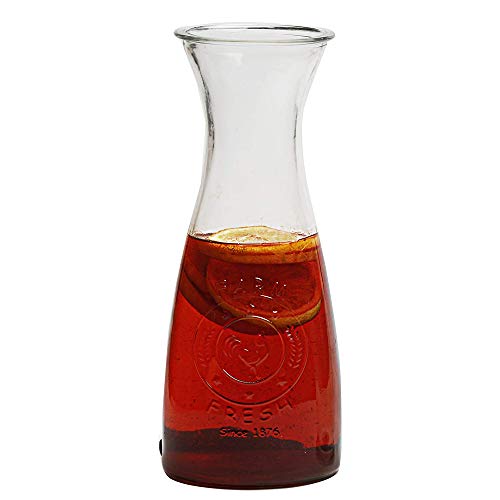 1 Liter Glass Carafe — Wine Decanter and Drink Pitcher