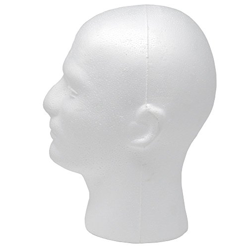 Male Styrofoam Foam Mannequin wig Head 11" (1 count) Pricepulse