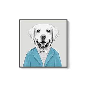 Framed Canvas Wall Art for Living Room, Bedroom Animal in Home Dress Canvas Prints for Home Decoration Ready to Hanging - 16x16 inches