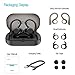 Wireless Headphones APEKX True Wireless Bluetooth 5.0 Sports Earbuds, IPX7 Waterproof Stereo HiFi Sound, Built-in Mic Earphones with Charging Case (Black)