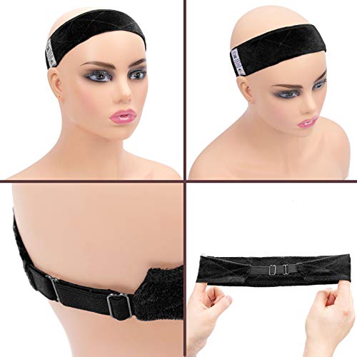 GEX Wig Grip Band with Adjustable Elastic Closure Flexible Velvet No