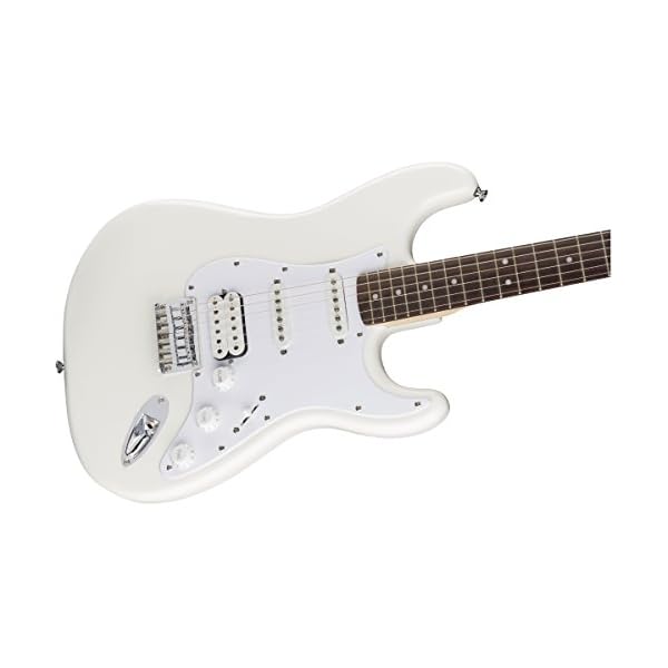 Fender 6 String Bullet Stratocaster Electric Guitar-HSS-Hard Tail-Rosewood Fingerboard-Arctic White, (0311005580) - Image 3