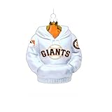 Kurt Adler 4-1/2-Inch San Francisco Giants Glass Hoodie Sweatshirt Ornament