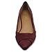 Ollio Women's Shoe Light Comfort Faux Suede Cross Strappy Ballet Flats