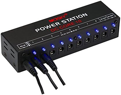 Guitar Pedal Power Supply 10 Isolated DC Output Protected for 9V 12V 18V Effect Pedal Isolated Short Cricuit/Overcurrent