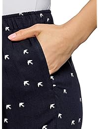 Pantalones de viscosa para dama con cordones
