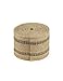 Cleverbrand Inc. Jute Webbing, 3.50 Inches x 8 Yards - Natural with Black Stripes