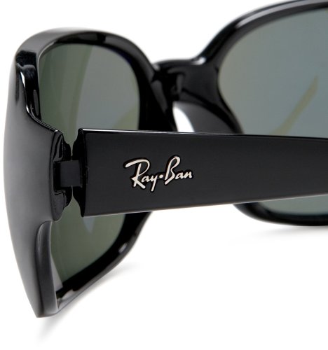 Ray Ban Sunglasses RB 4068 601 Glossy Black/Crystal Green, 60mm