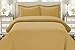 HC COLLECTION Duvet Cover - Biege Queen Size Duvet Cover - 3 Piece Soft Breathable Microfiber Duvet Cover Set with Zipper Closure & 2 Pillow Shams