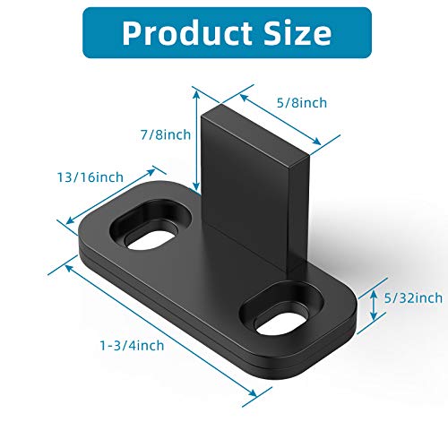 8 Pieces Sliding Barn Door Floor Guides Closet Door Guides Hardware