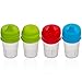 Sippy Cup Lids For Toddlers, 4 Pack (Includes Bonus Item) – Premium Quality, Non Toxic Silicone – Lightweight, Compact, Portable Design – Reusable – Ideal For Cups & Glasses