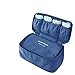 American Trends Travel Case Bra Underwear Organizers Personal Storage Bag (FBA) Deep Blue