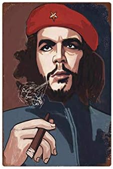 Novelty Funny Sign Che Guevara Life Legacy Vintage Retro Metal Tin Sign Wall Sign Plaque Poster for Home Bathroom Road Cafe Bar Pub,Wall Decor Car License Plate Souvenir 6-10