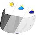 BSTOP Photochromic Shield for AGV K1S/K3SV/K5/K5S/K6/K6S Motorcycle Helmet Visor Lens Pista GPR/GPRR CORSA R Uv Cut Sunscreen (K1 Clear)