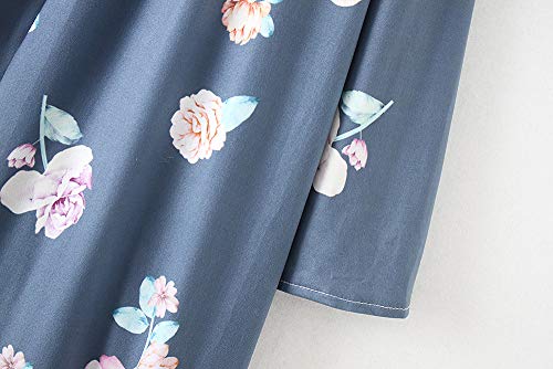 XOWRTE Cardigan Women Long Sleeve Autumn Outerwear Kimono Oversized Shawl Deep-V Blouse Jacket Print Bohemia Coat - Thumbnail 6