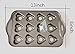 12 Cups Mini Non-stick Baking Pan Cheesecake Pan,Heart Shape Cake Pan