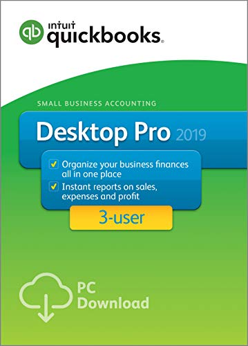 QuickBooks Desktop Pro 2019, 3 User [PC Download]