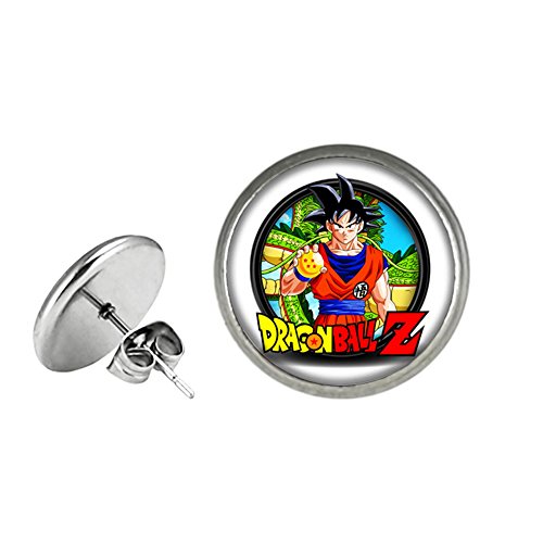 Dragon Ball Z DBZ Post Stud Earrings Anime Manga TV Comics Movies Cartoon Superhero Logo Theme Premium Quality Detailed Cosplay Jewelry Gift Series